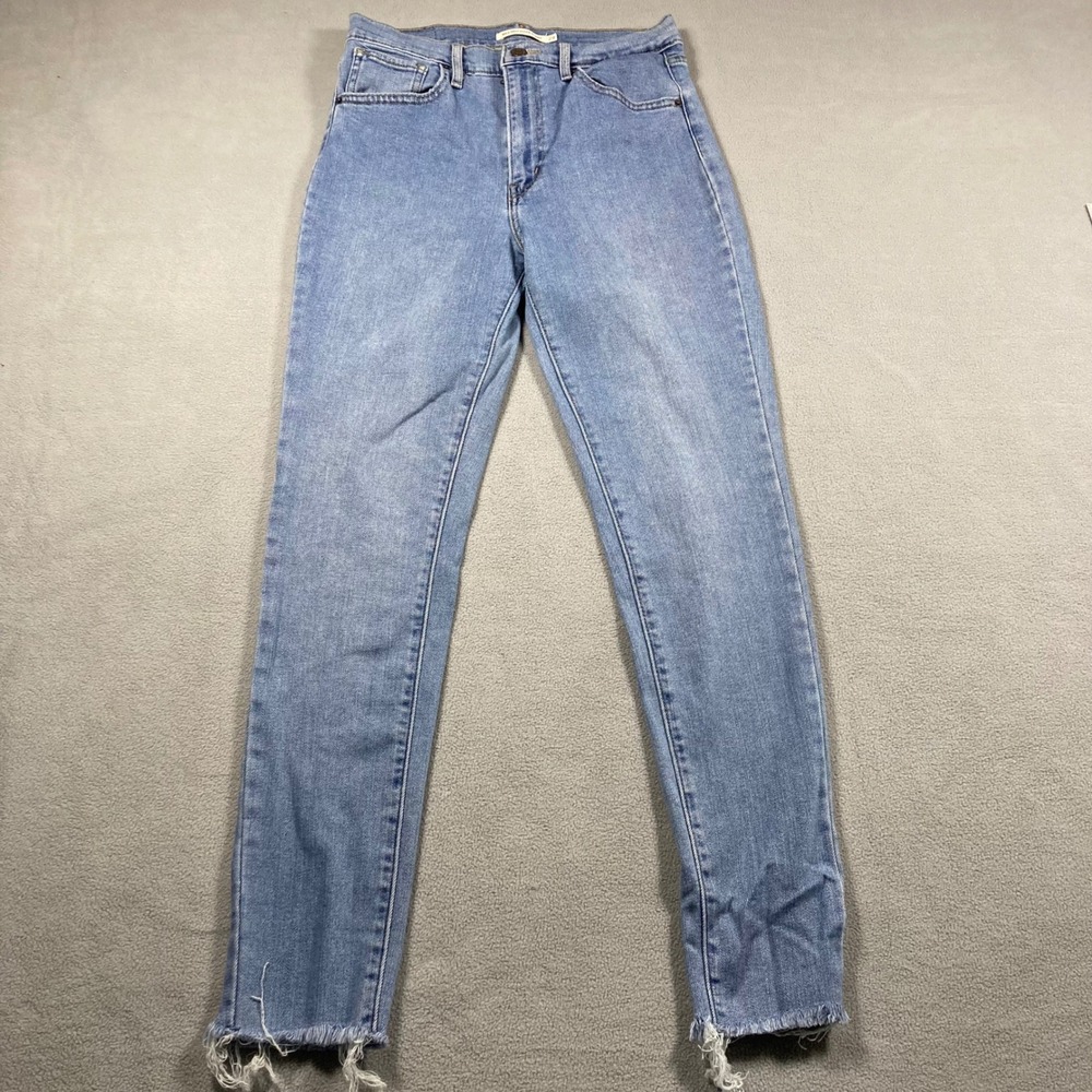 Levi's Women's 29 Blue Mile High Super Skinny Stretch Jeans Light Wash